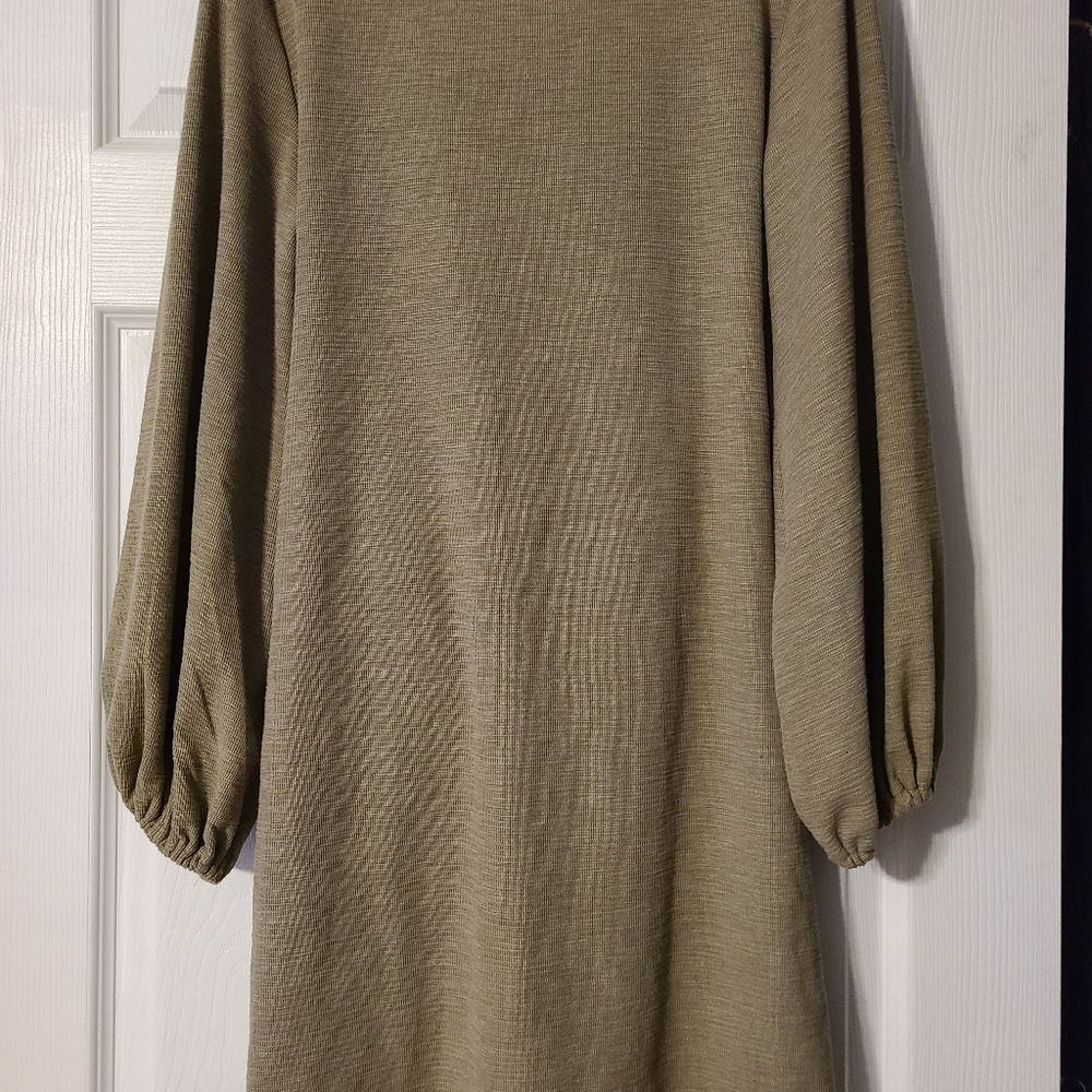 R.Vivmos army green dress size M 8/10 - Picture 4 of 16